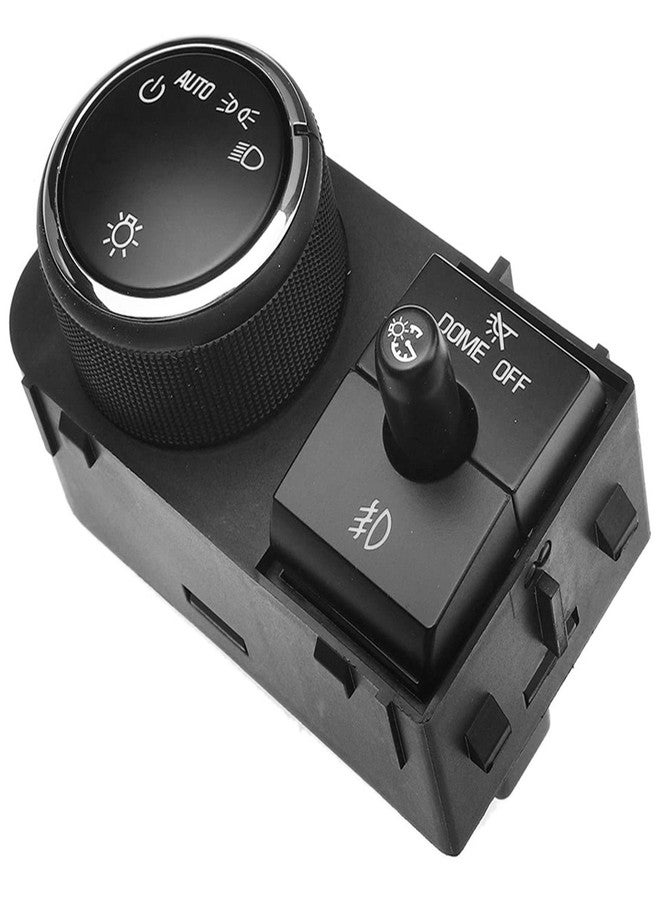 أ-بريميوم مفتاح إضاءة أمامية ممتاز، مفتاح خافت إضاءة المصابيح الأمامية للوحة العدادات، متوافق مع سيارات شيفروليه سيلفرادو 1500، تاهو، سابربان 2500، أفالانش، وجي إم سي سييرا 3500 HD، ويوكون XL 2500 - Image 3